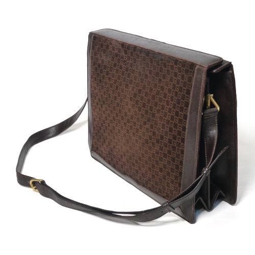 OLD Gucci　７０ｓ！激レア　スクエアGGショルダー（濃茶）