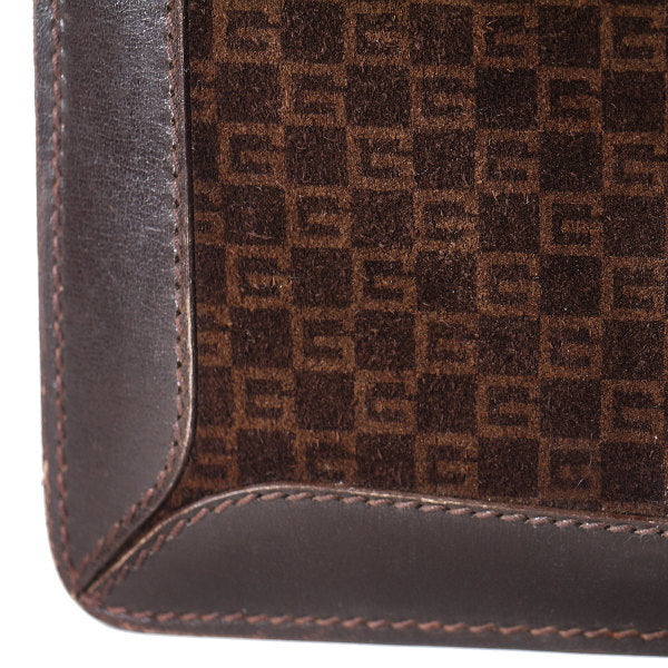 OLD Gucci　７０ｓ！激レア　スクエアGGショルダー（濃茶）