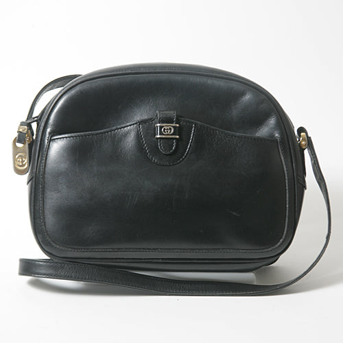 OLD Gucci 総皮ポシェット（黒）