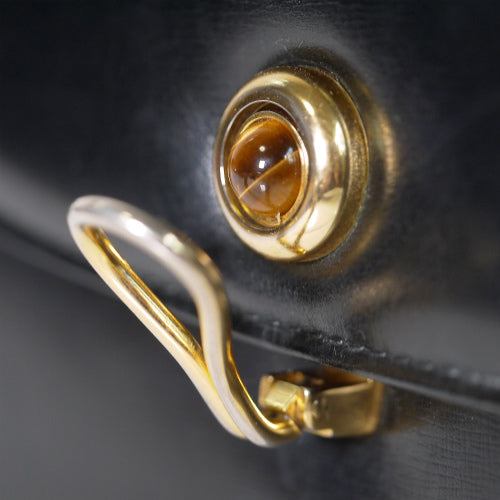 OLD Gucci  タイガーアイ 総皮クラッチショルダー（黒）