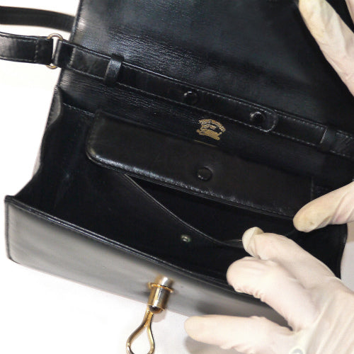 OLD Gucci  タイガーアイ 総皮クラッチショルダー（黒）