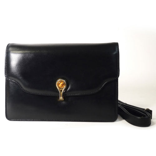 OLD Gucci  タイガーアイ 総皮クラッチショルダー（黒）