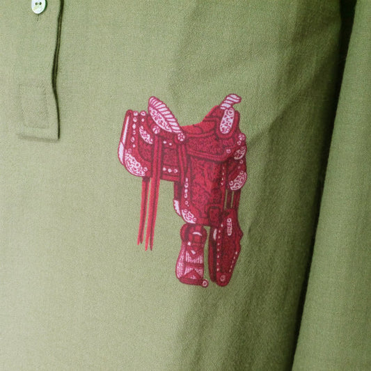 OLD Gucci 　ホースサドル ブラウス （緑）