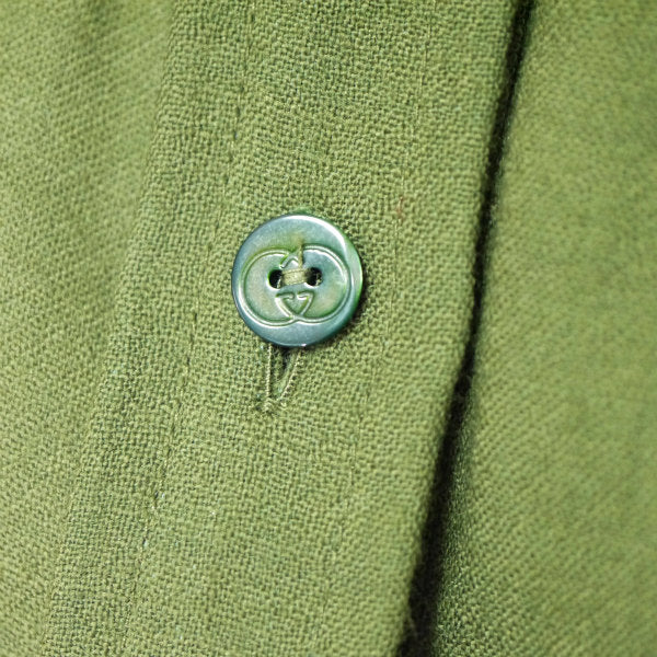 OLD Gucci 　ホースサドル ブラウス （緑）