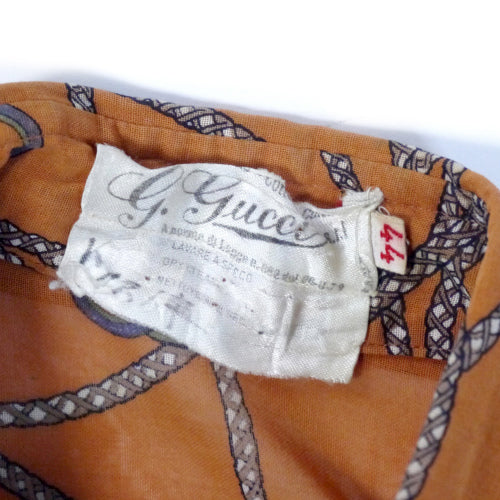 OLD Gucci 　ロープ柄ブラウス (オレンジ)