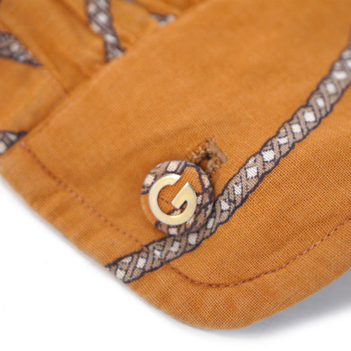 OLD Gucci 　ロープ柄ブラウス (オレンジ)