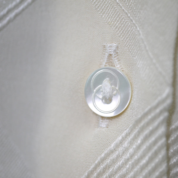 OLD Gucci チェック柄 ボウタイシルクブラウス （白）