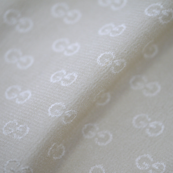 OLD Gucci マイクロGG柄シルクブラウス （ベージュ）