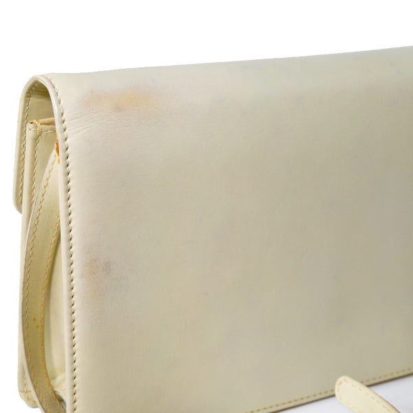 OLD Gucci  レア！タイガーアイ 本革2WAYバッグ（アイボリー）