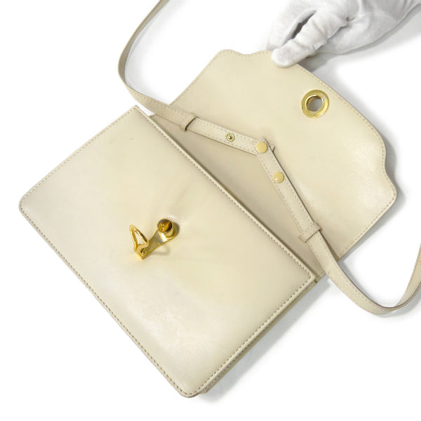 OLD Gucci  レア！タイガーアイ 本革2WAYバッグ（アイボリー）