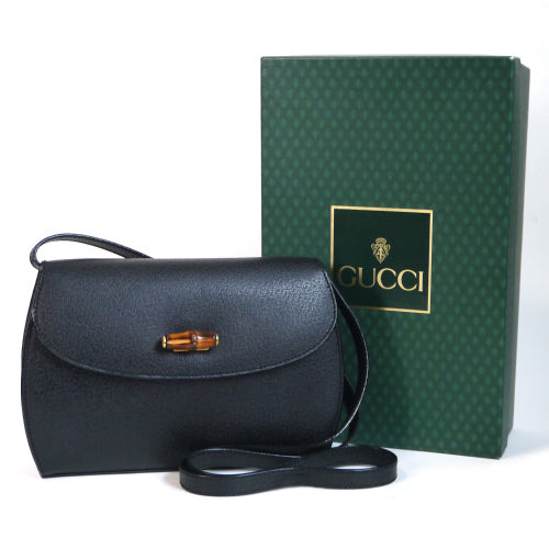 OLD Gucci バンブーショルダー（黒）