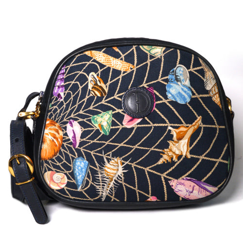 OLDGucci　シェル柄ネイビーショルダー