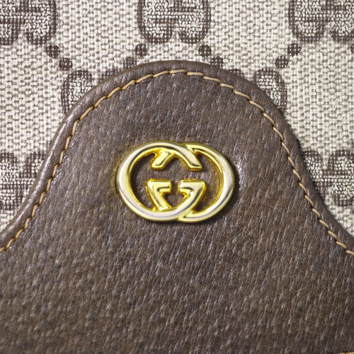 OLD Gucci  ２Way半円ポシェット(茶)