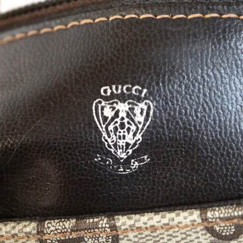 OLD Gucci  ２Way半円ポシェット(茶)