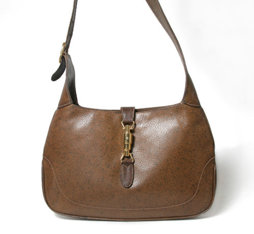 OLD Gucci ジャッキーショルダー ピグスキン（茶）