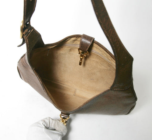 OLD Gucci ジャッキーショルダー ピグスキン（茶）