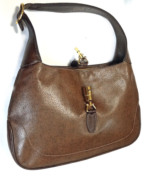 OLD Gucci ジャッキーショルダー ピグスキン（茶）