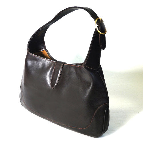 OLD Gucci ジャッキーショルダー（総皮・茶）