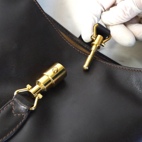 OLD Gucci ジャッキーショルダー（総皮・茶）