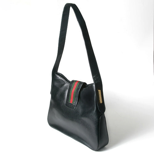 OLD Gucci 総革G金具ワンショルダー（黒）