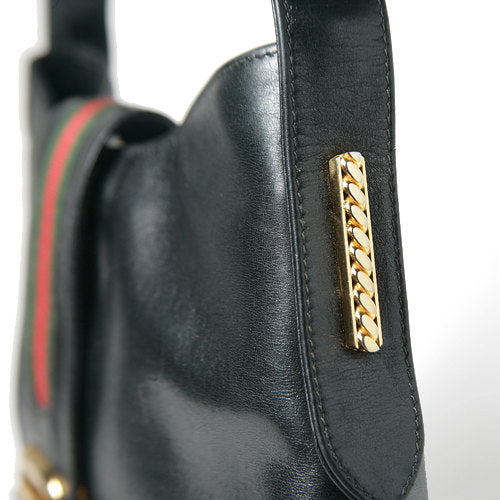 OLD Gucci 総革G金具ワンショルダー（黒）