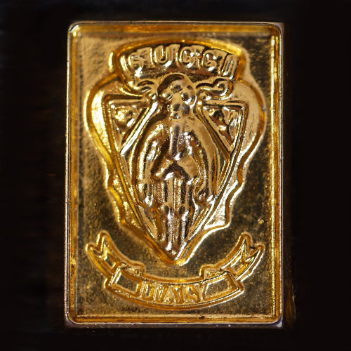 OLD Gucci  レア！皮編み込みポシェット（ボルドー）