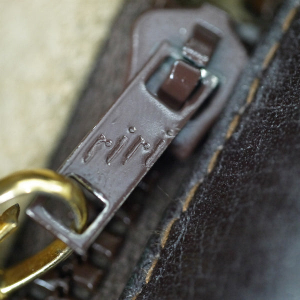 OLD Gucci  70s総革インターロッキングGショルダー（濃茶）