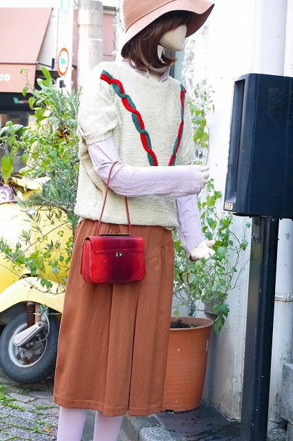 Gucci 　リザードミニショルダー（赤）