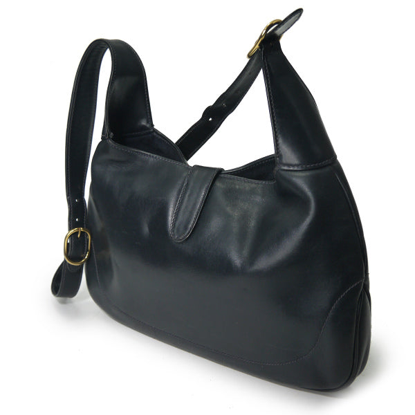 OLD Gucci 　総革シェリー2WAYジャッキーバッグ（濃紺）