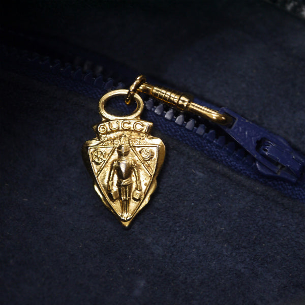 OLD Gucci 　総革シェリー2WAYジャッキーバッグ（濃紺）