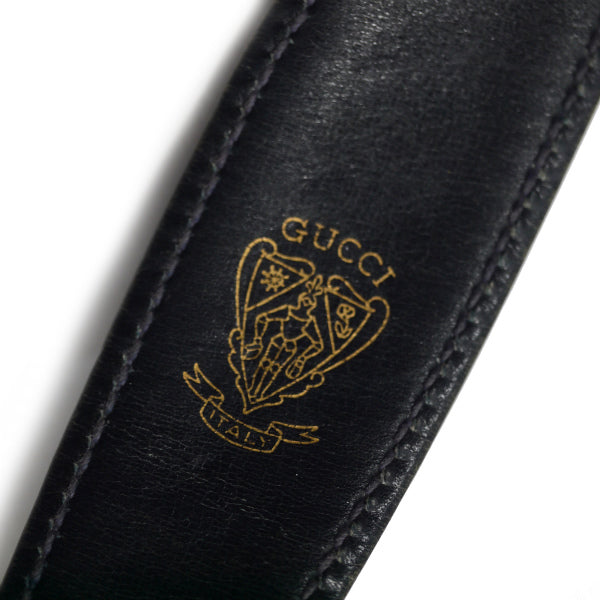 OLD Gucci 　総革シェリー2WAYジャッキーバッグ（濃紺）