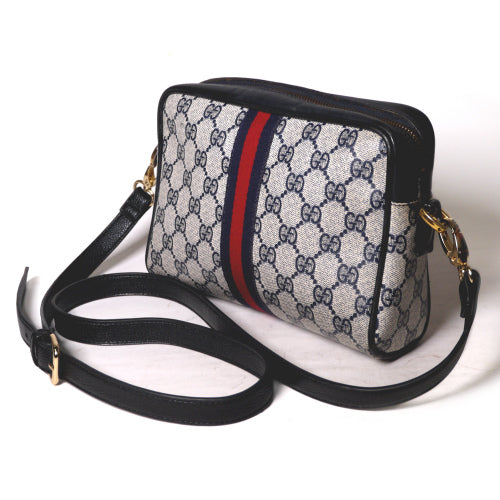 OLD Gucci 　リメイクショルダー（青・小）