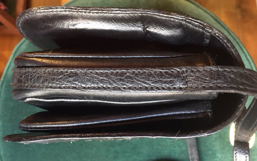 OLD Gucci オーストリッチ総皮ポシェット（黒）