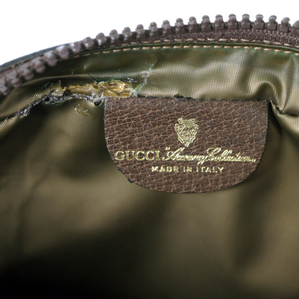 OLD Gucci PARFUM　チェーン付きポーチショルダー（茶・小）