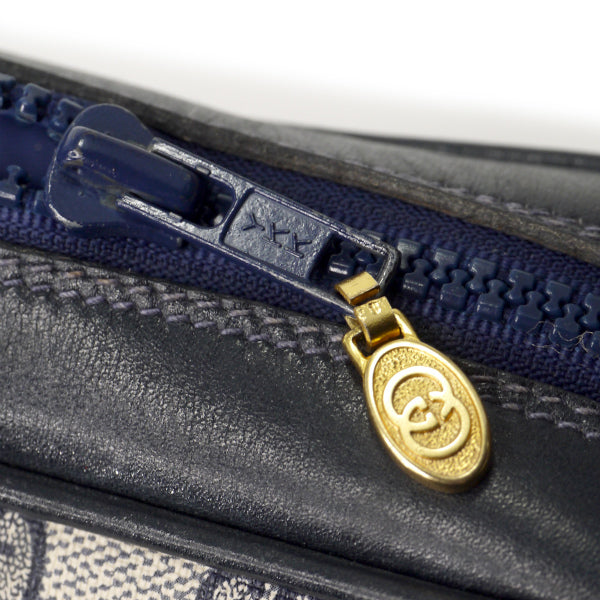 OLD Gucci　ショルダー付きポーチショルダー（青・小）