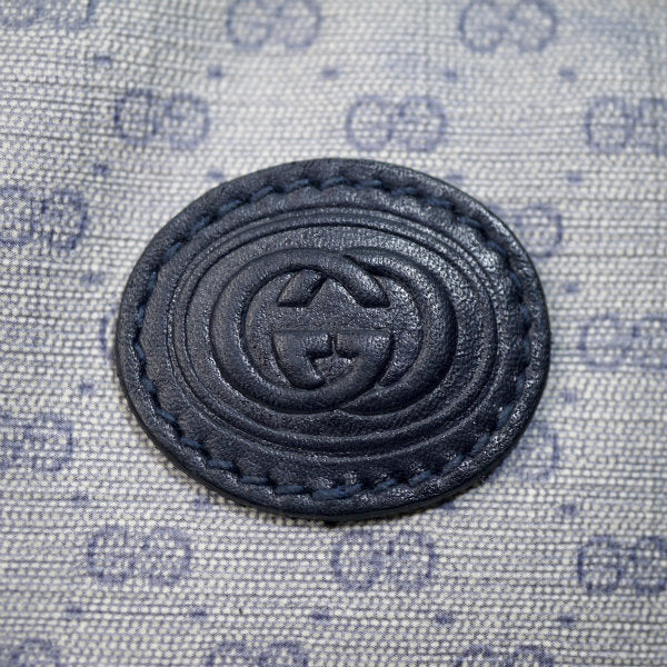 OLD Gucci　チェーン付きマイクロGGクラッチバッグ（青）