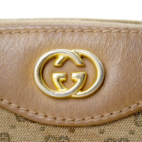 OLD Gucci　チェーン付きマイクロGGミニポシェット（ベージュ）