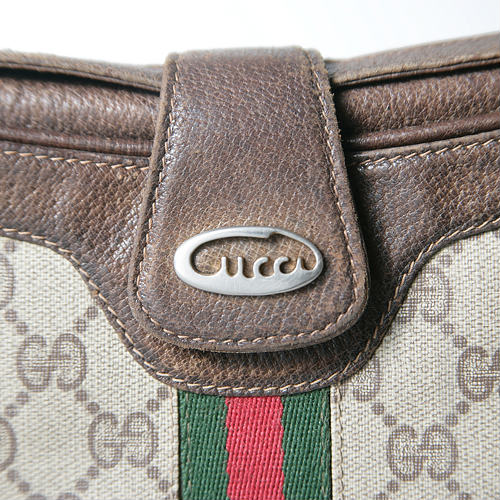OLD Gucci GGシェリーショルダー（茶）