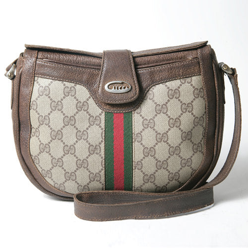 OLD Gucci GGシェリーショルダー（茶）
