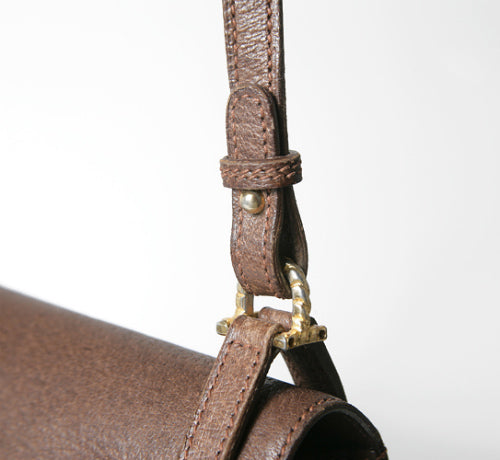 OLD Gucci  ピグスキン総革ショルダー（茶）