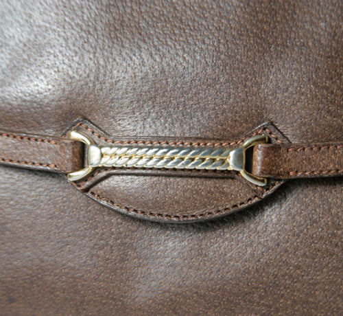 OLD Gucci  ピグスキン総革ショルダー（茶）