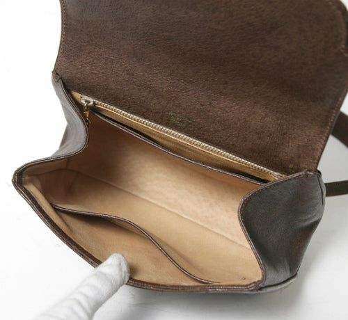 OLD Gucci  ピグスキン総革ショルダー（茶）