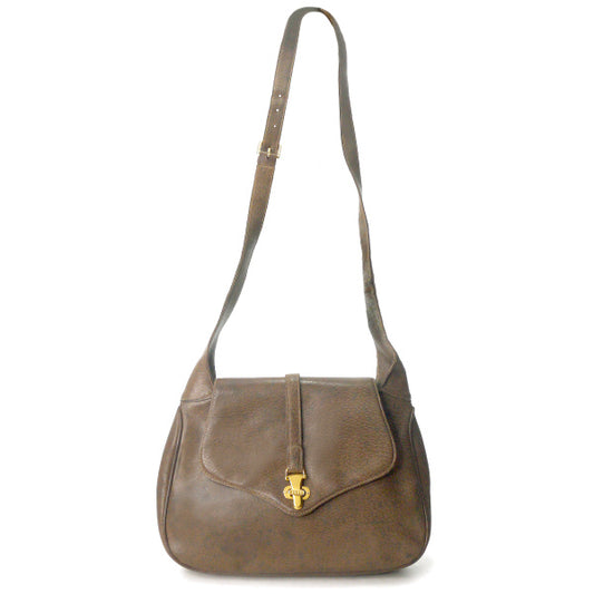 OLD Gucci  ピグスキン総革ショルダー（茶）