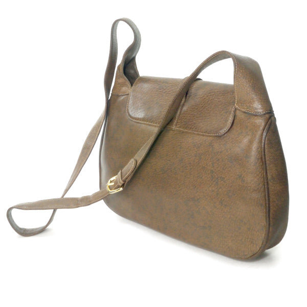 OLD Gucci  ピグスキン総革ショルダー（茶）
