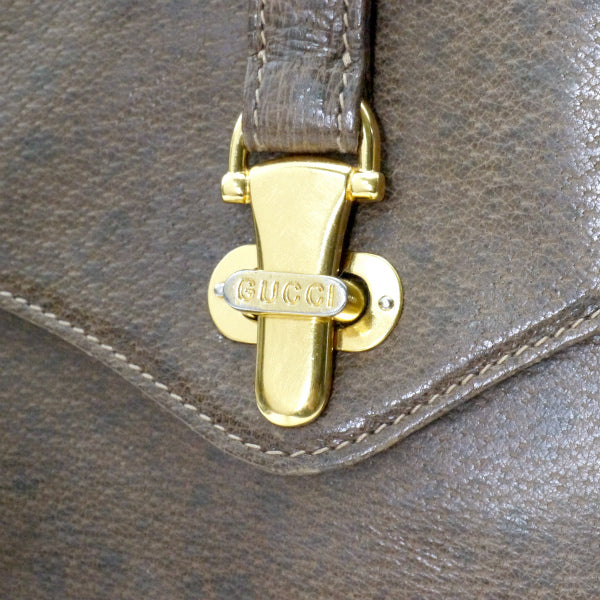 OLD Gucci  ピグスキン総革ショルダー（茶）