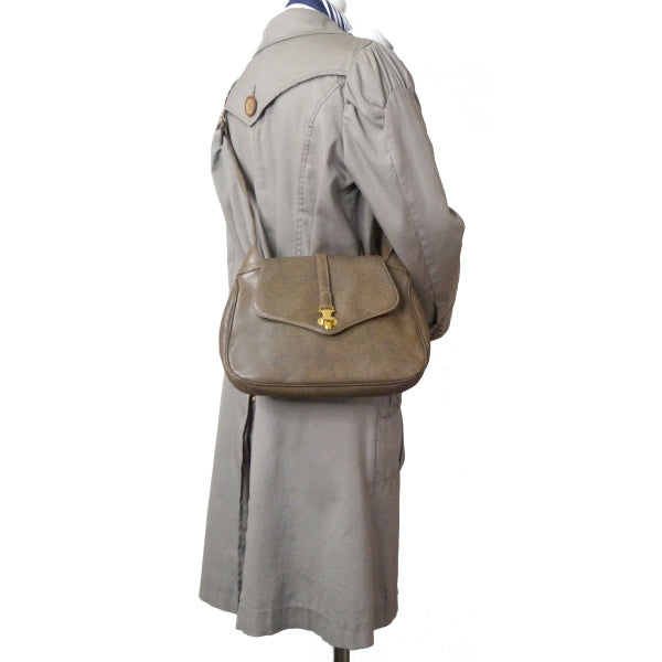 OLD Gucci  ピグスキン総革ショルダー（茶）