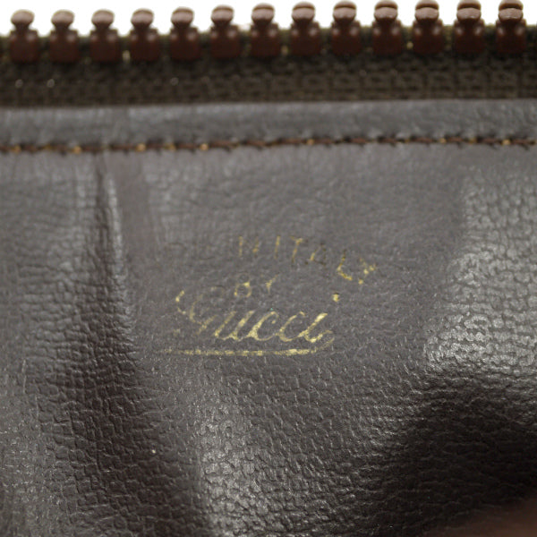 OLD Gucci 　チェーンショルダー付シェリーポーチ（茶）