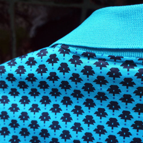 OLD Gucci クローバー青シャツ