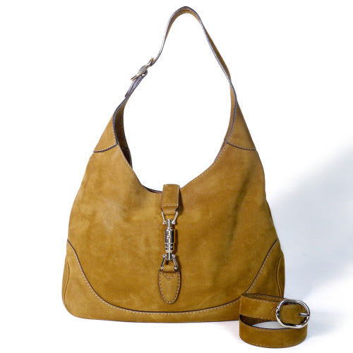 Gucci ２wayジャッキーショルダー （ヌバック・キャメル）