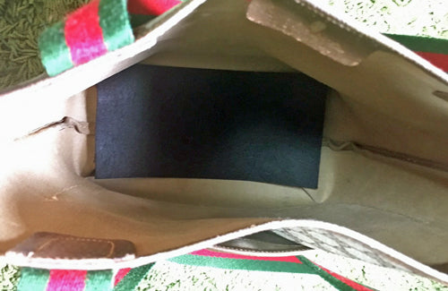 OLD Gucci 定番トートバッグ（茶・ミニ）